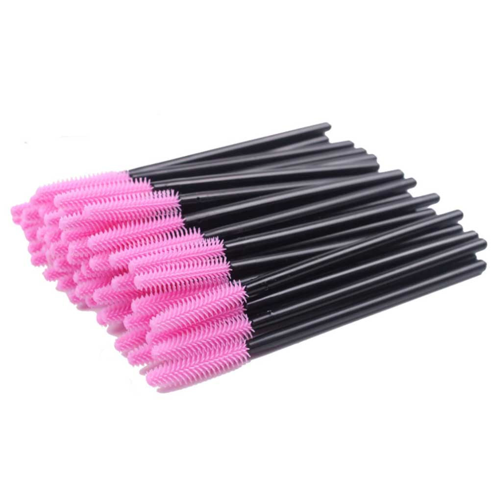 Silicone Mascara Wands Disposable Eyelash Brushes for Extensions 50 pieces/bag