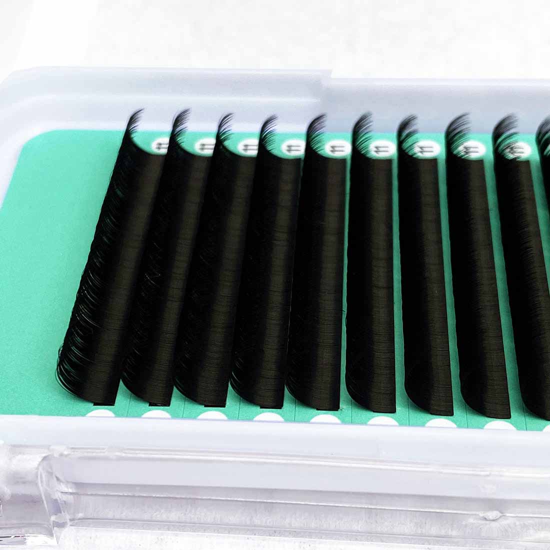 Cashmere Matte FauxMink Deep Black Volume Individual Lash Extensions【0.05mm 16 lines No-logo】with Brown Strip, Clearance Sale