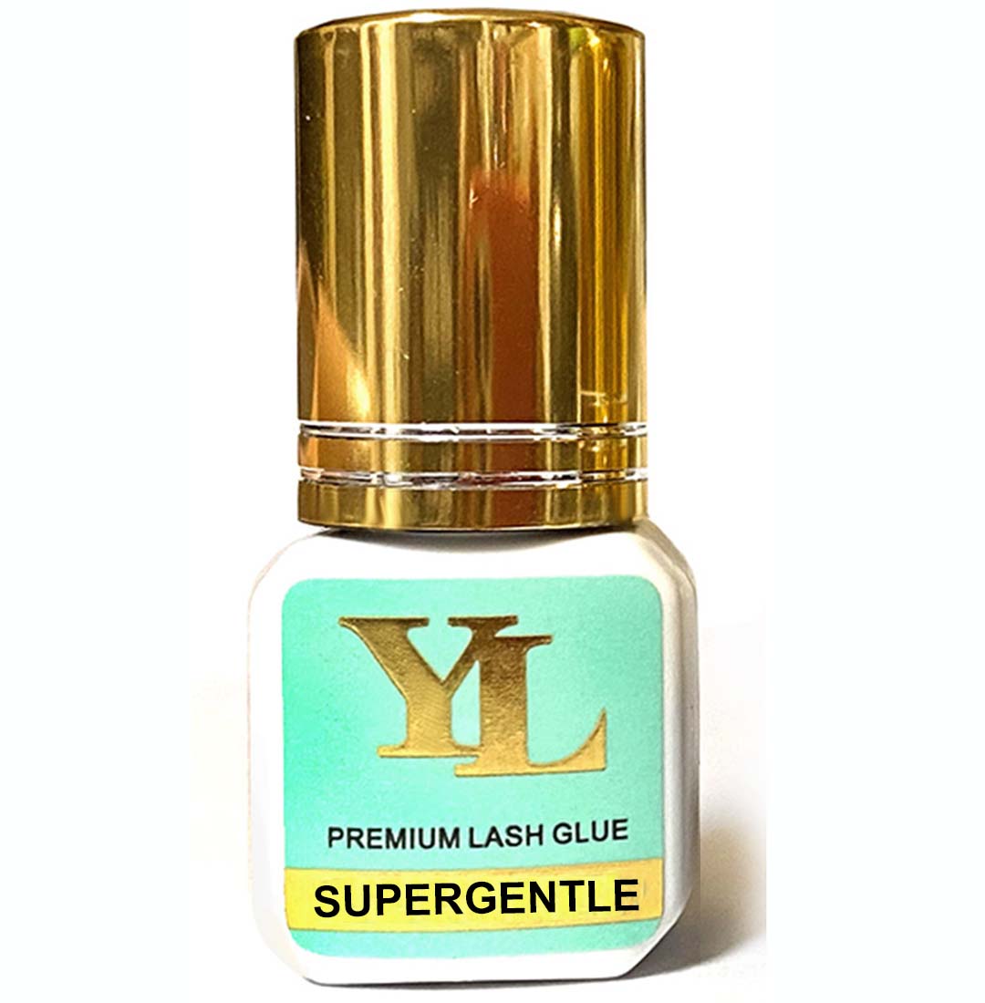 SUPER GENTLE - 1 to 2 Second Fast Drying -NO Smell Eyelash Extension Adhesive 5 ml Black