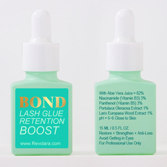 Lash Glue BOND, Glue Speed Accelerant/ Booster- Apply on lashes after extension【with Vitamin B3 & B5】Restore+Strengthen+Anti-loss