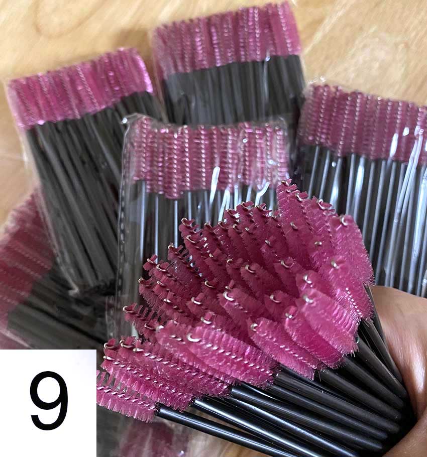 Mascara Brush 50 pieces/bag -  many colors