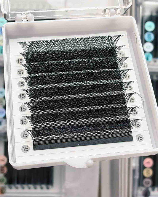 YY Shape Lashes Deep Black  0.05mm & 0.07mm  【8-lines】