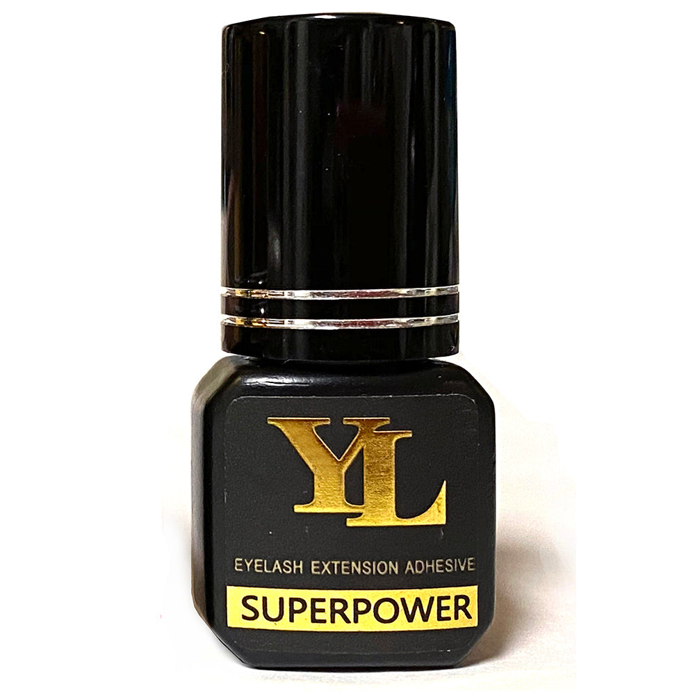 SUPERPOWER Black 0.5 to 1 Second FAST Drying EXTRA STRONG / 8 Weeks Long Retention Glue 5ml Black【Made in Taiwan】