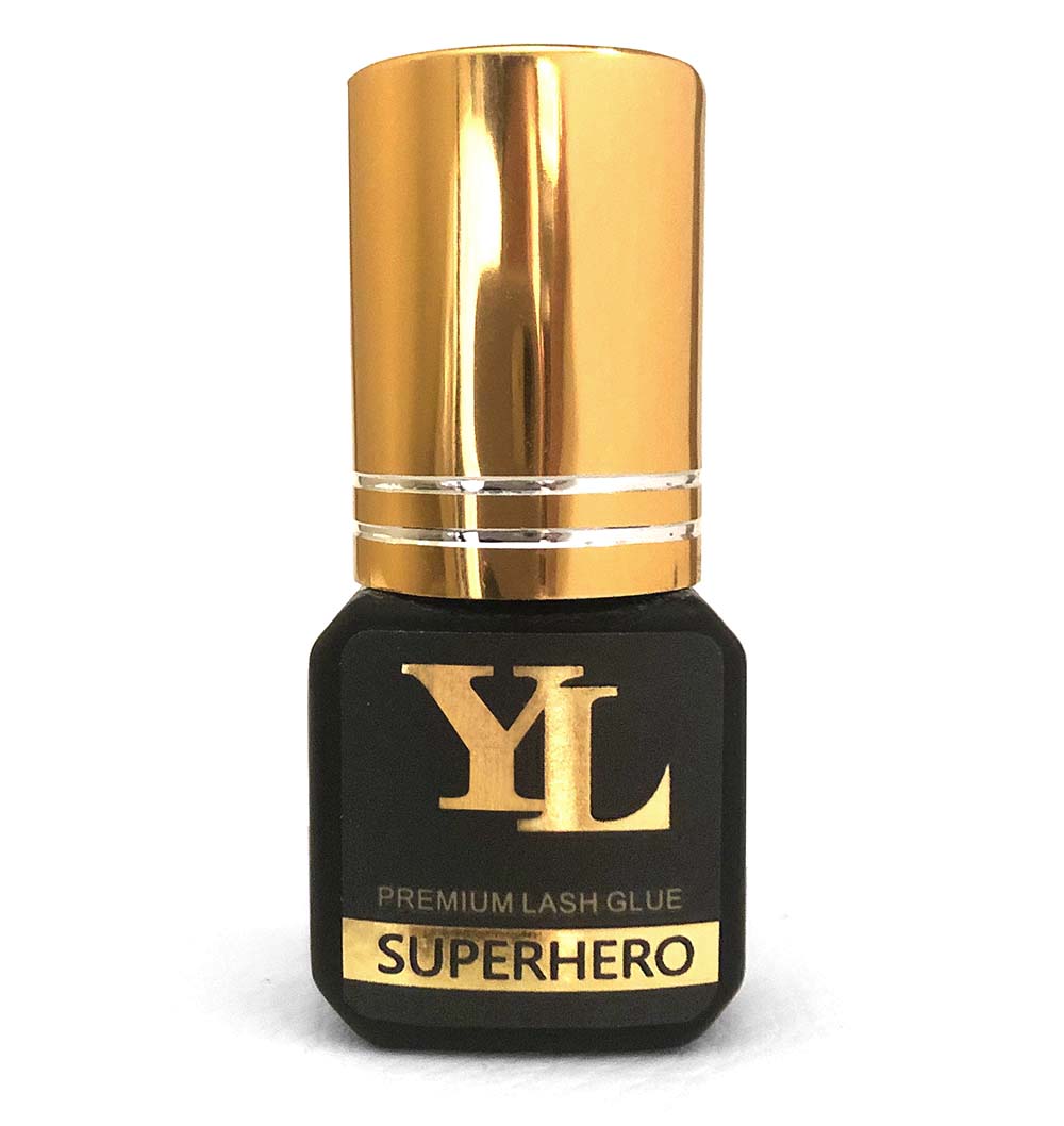 SUPERHERO 0.5-1 Second Fast Drying -EXTRA STRONG- LONG RETENTION 8 weeks Eyelash Extension Glue/Adhesive 【For low to medium humidity】